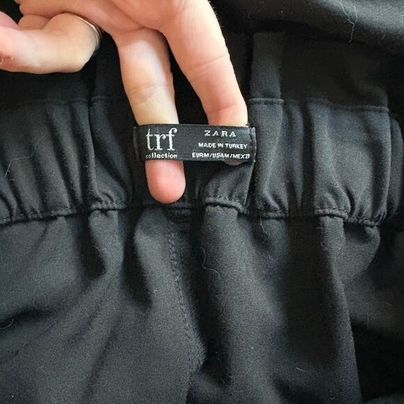 Zara TRF Elegant Black‎ Belted Skirt - Medium - Picture 4 of 6